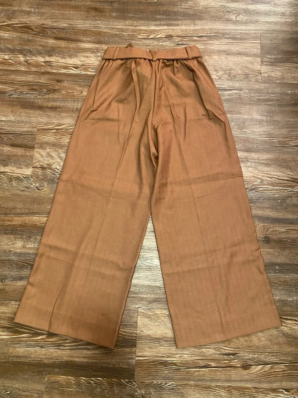 Banana Republic “Rowan Wide-Leg” Chinos in Cognac Brown - Picture 2 of 3